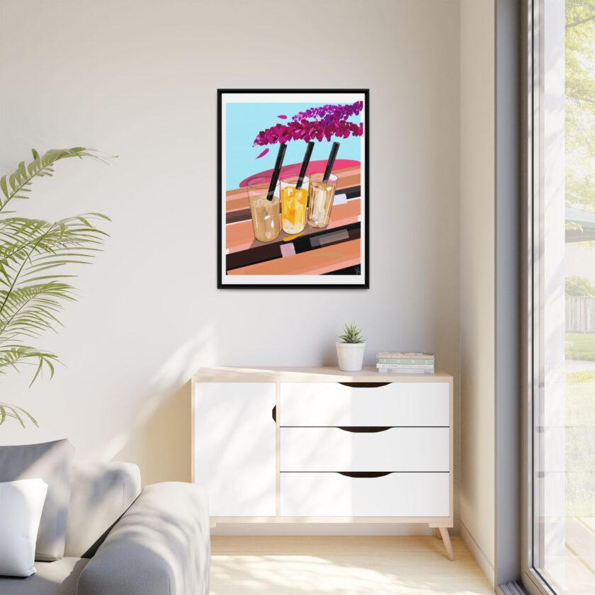 Under The Bugenvilija Canvas, Framed - Image 19