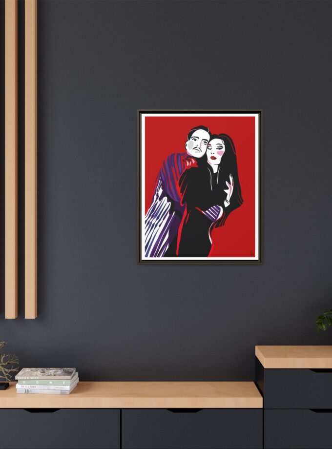 90' Bloody Halloween Canvas, Framed