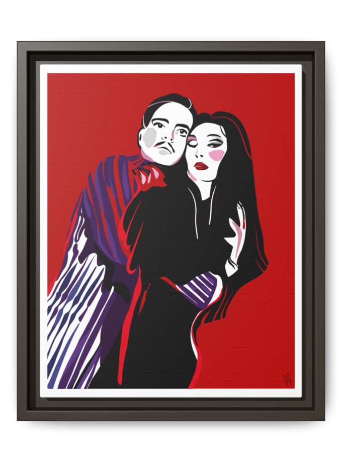 90' Bloody Halloween Canvas, Framed