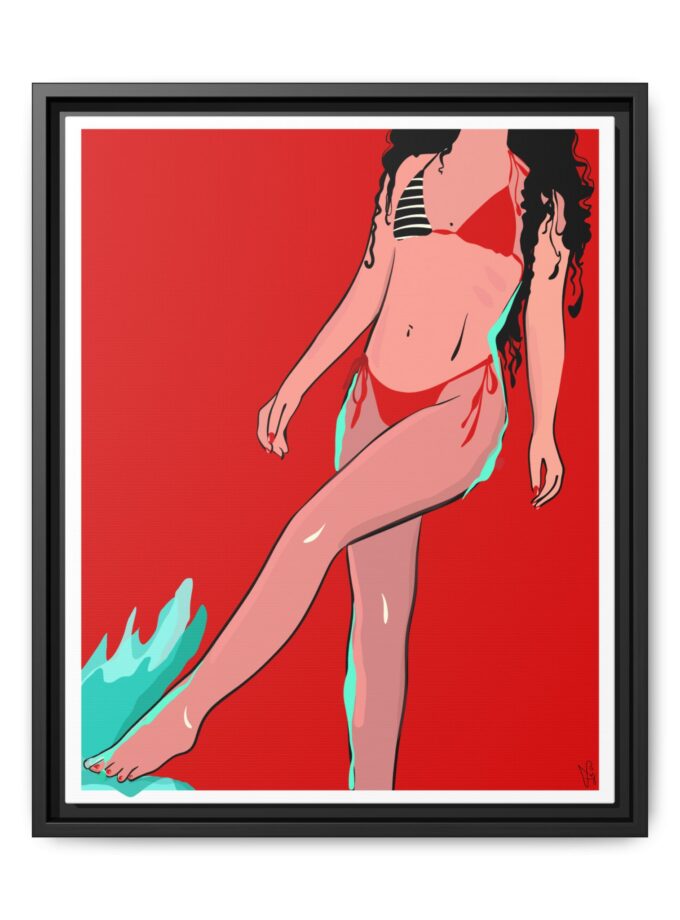 Budva Canvas, Framed