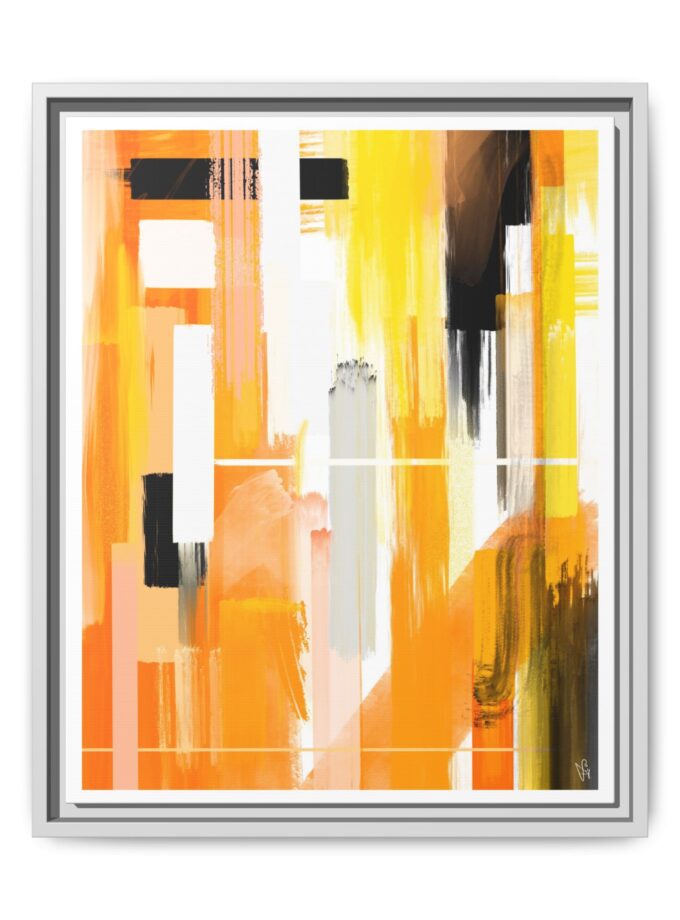 Liquid Gold Canvas, Framed