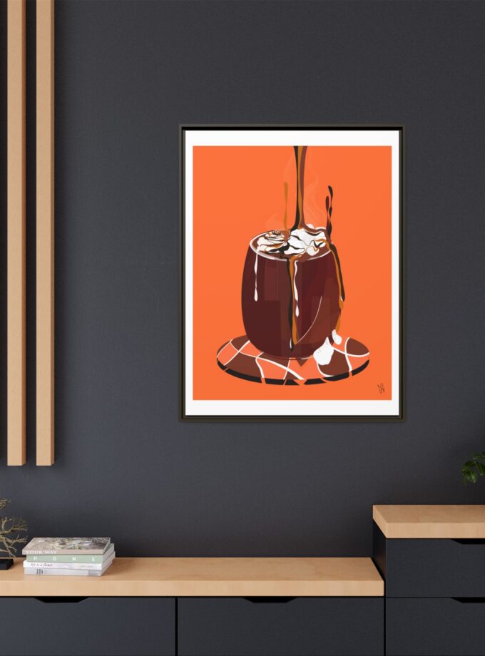 Hot Chocolate Canvas, Framed