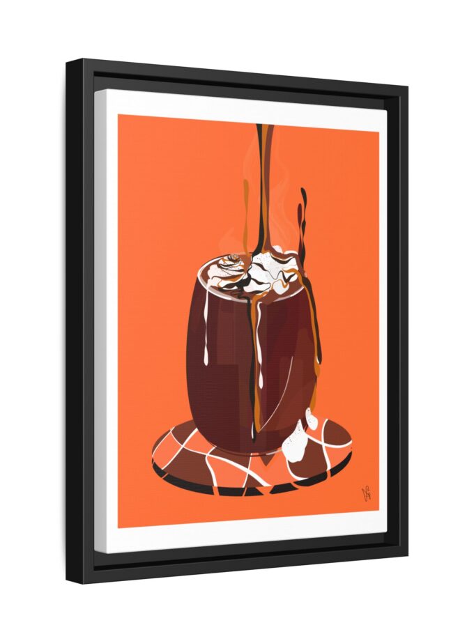 Hot Chocolate Canvas, Framed