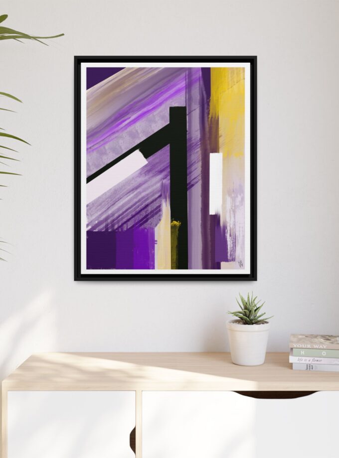 Lilac Canvas, Framed