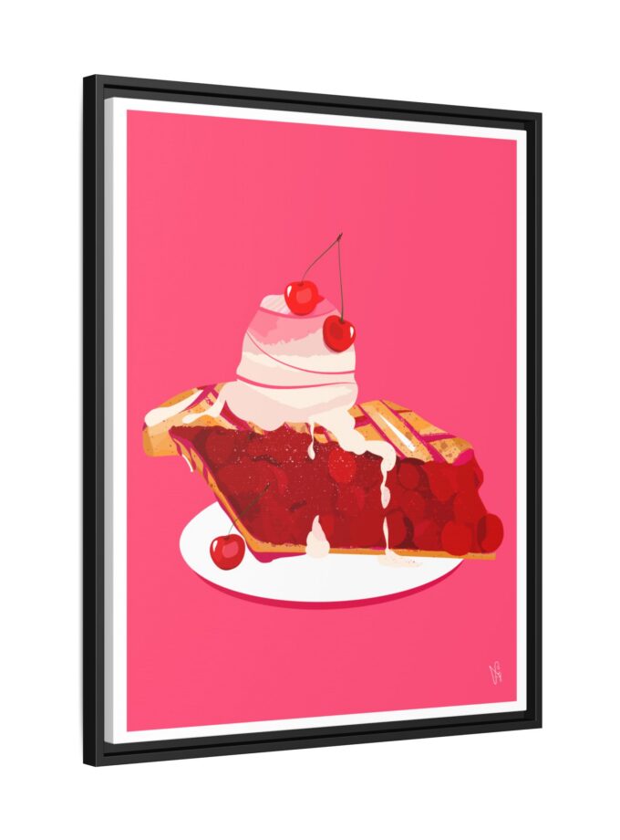 Cherry Pie Canvas, Framed