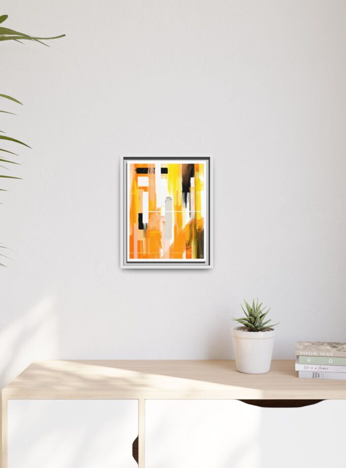 Liquid Gold Canvas, Framed
