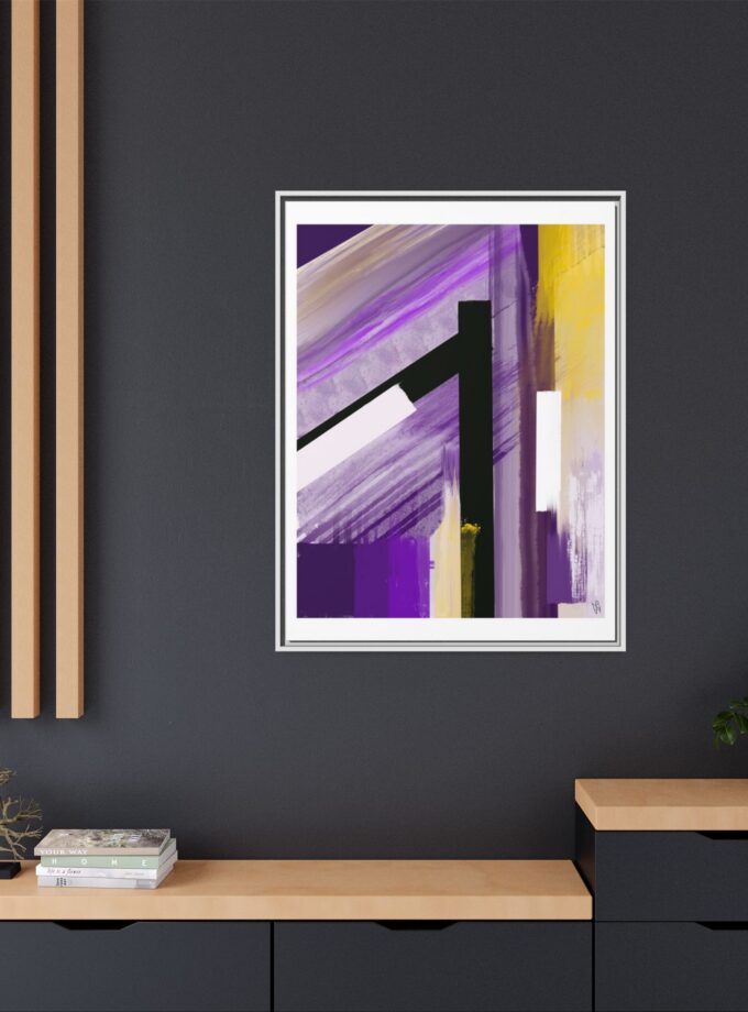 Lilac Canvas, Framed