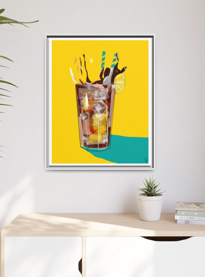 Splash Canvas, Framed