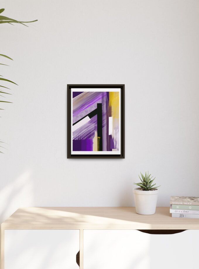 Lilac Canvas, Framed