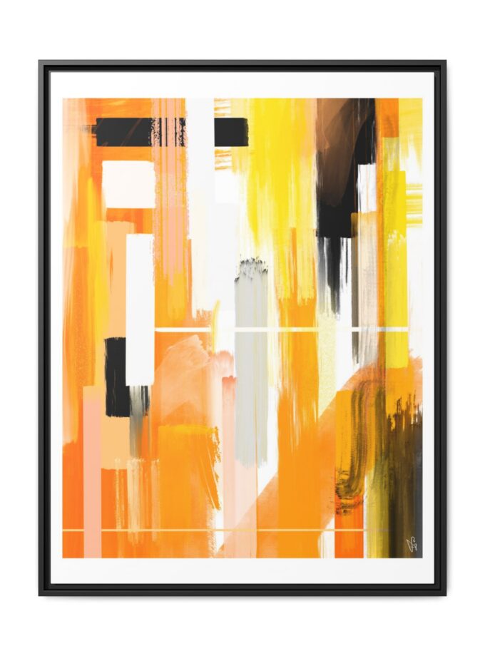 Liquid Gold Canvas, Framed