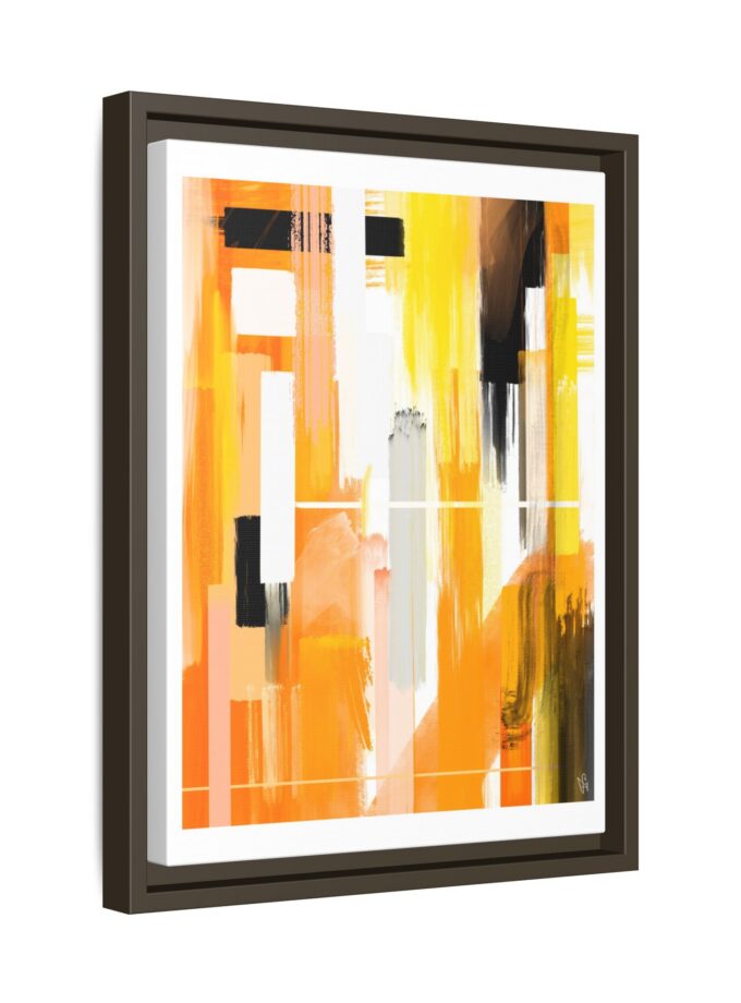 Liquid Gold Canvas, Framed