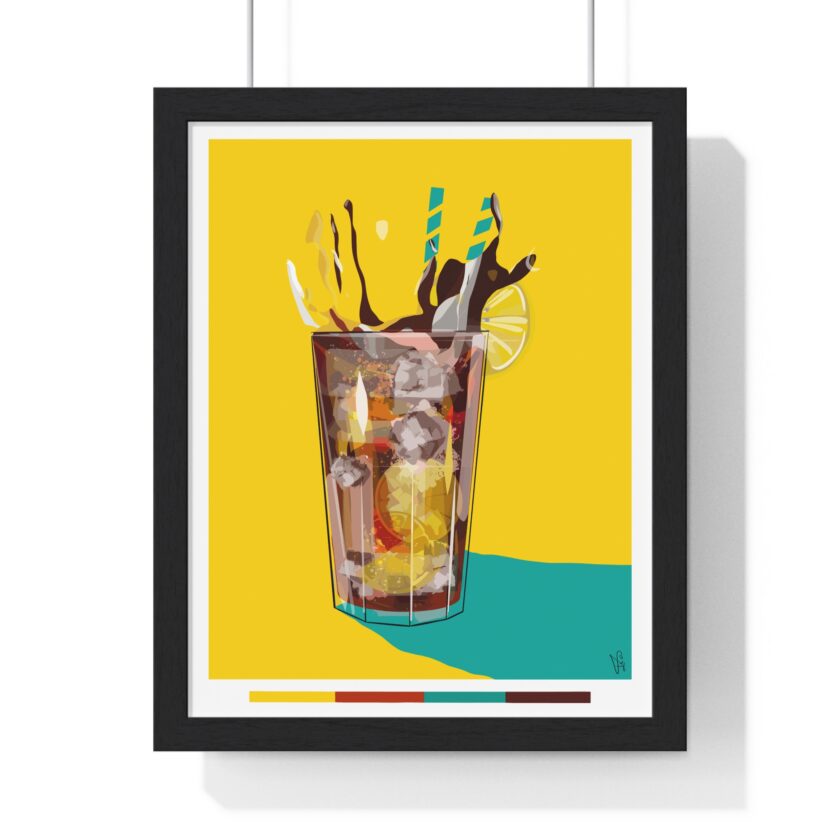 Splash Poster, Framed