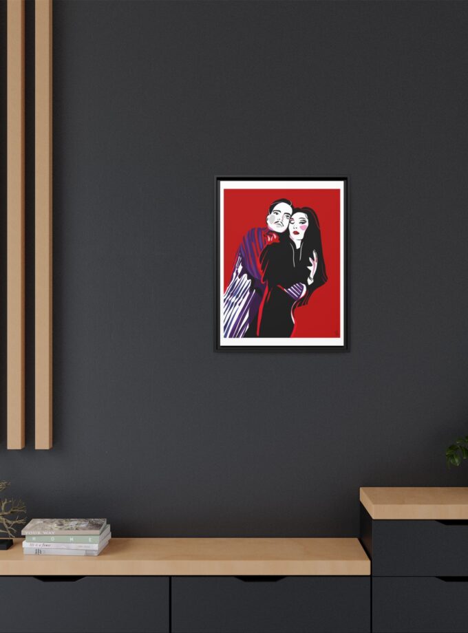 90' Bloody Halloween Canvas, Framed