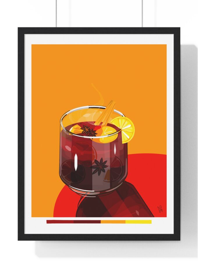 Mulled Wine Poster, Framed