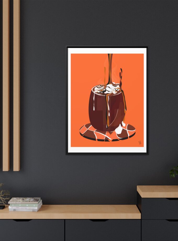Hot Chocolate Canvas, Framed