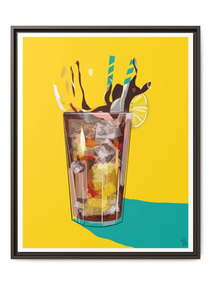 Splash Canvas, Framed