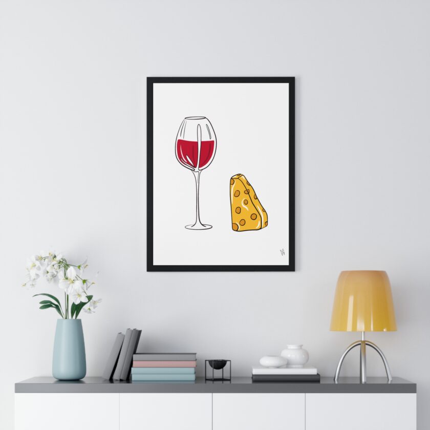 Girl Dinner Poster, Framed - Image 8