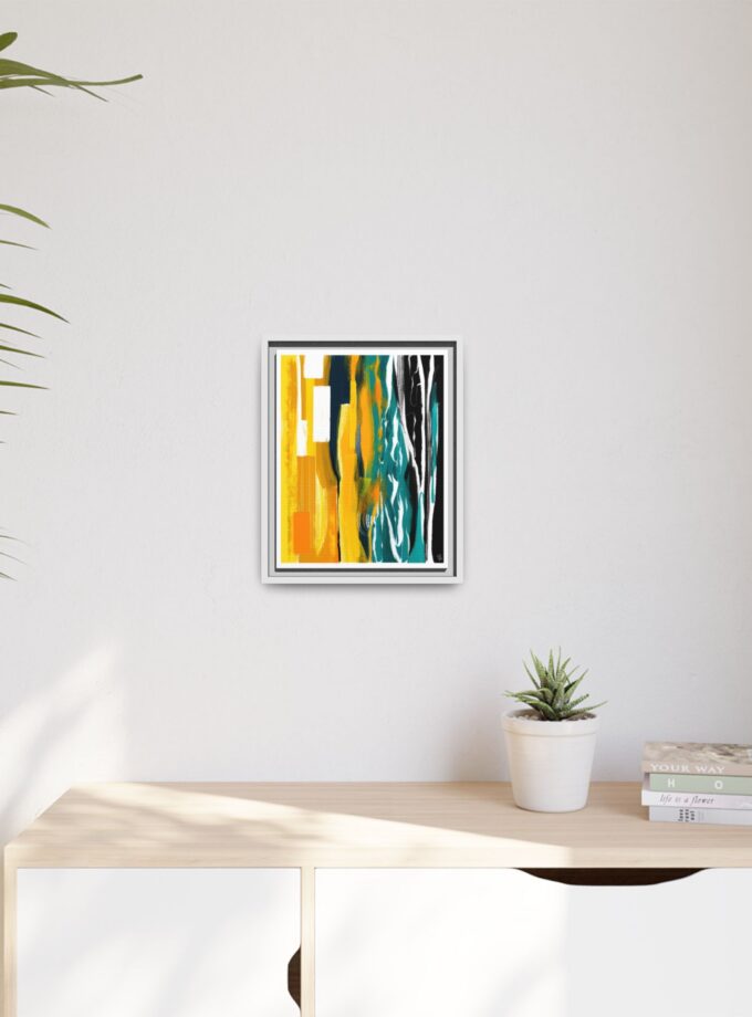 Midnight Swim Canvas, Framed