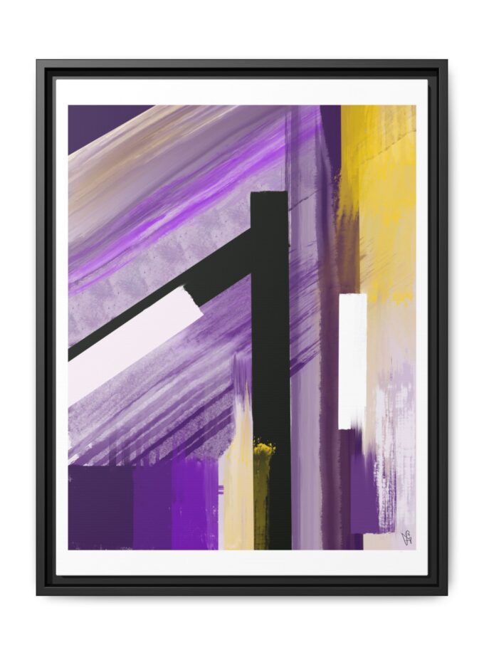 Lilac Canvas, Framed