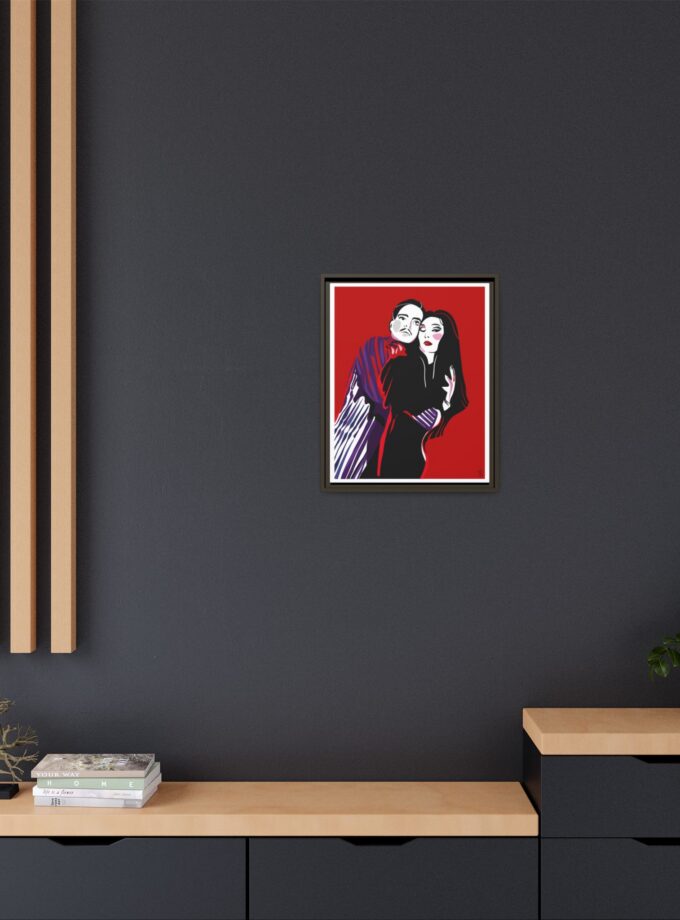 90' Bloody Halloween Canvas, Framed