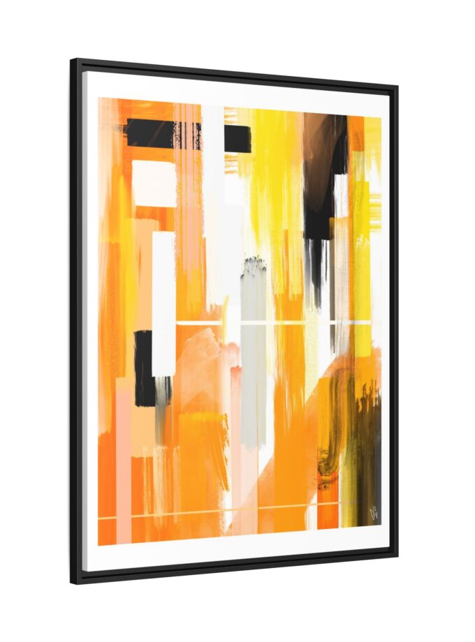Liquid Gold Canvas, Framed