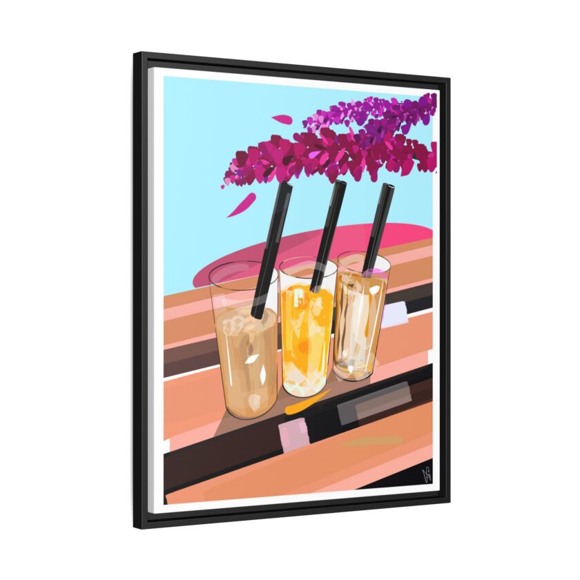 Under The Bugenvilija Canvas, Framed - Image 62