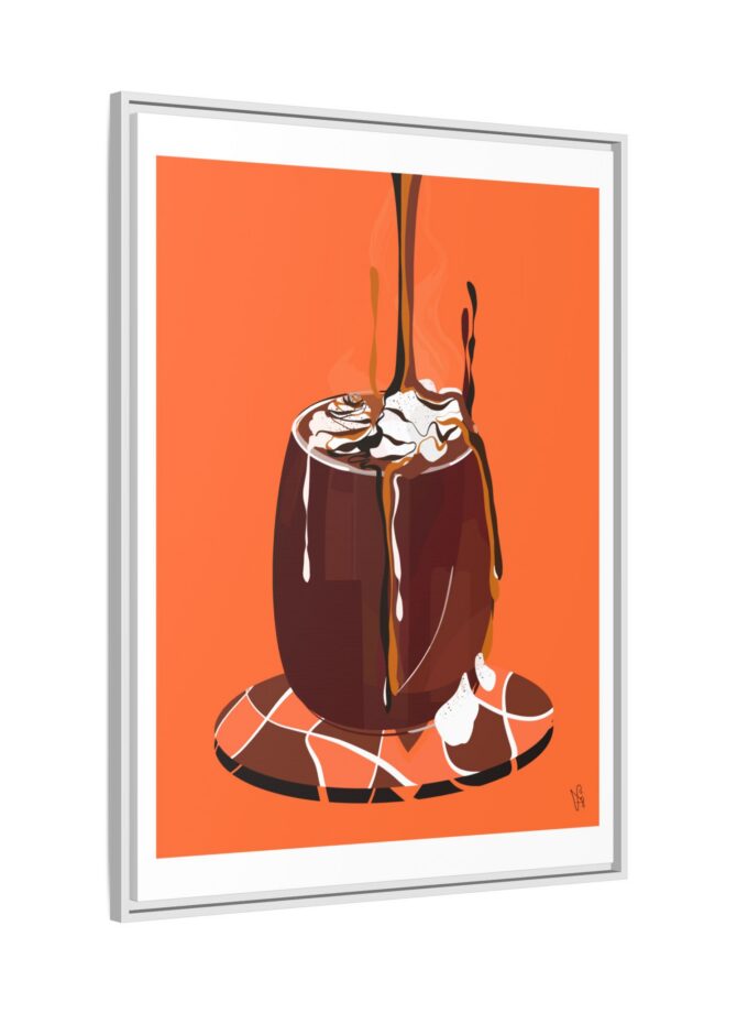 Hot Chocolate Canvas, Framed