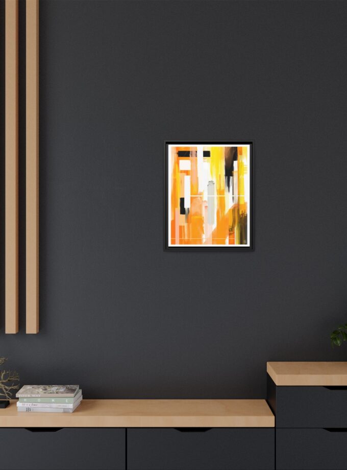 Liquid Gold Canvas, Framed