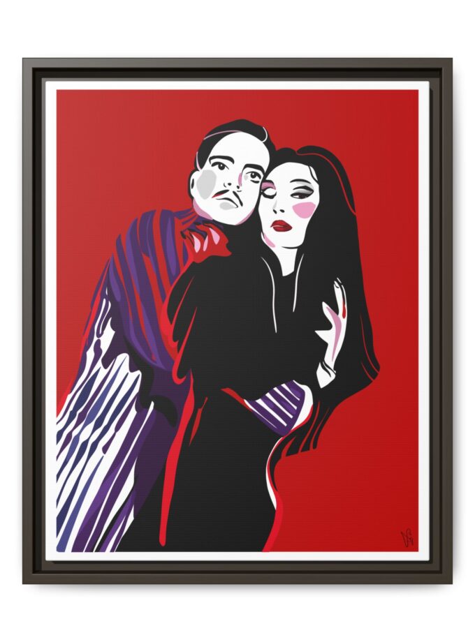 90' Bloody Halloween Canvas, Framed