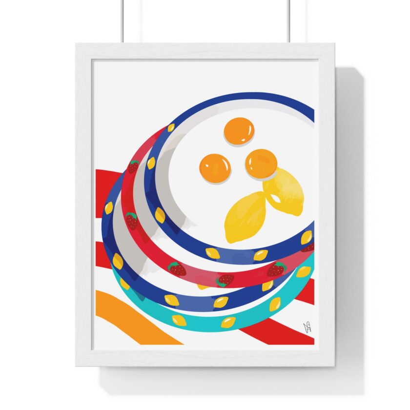 Three Yolks Poster, Framed - Image 4