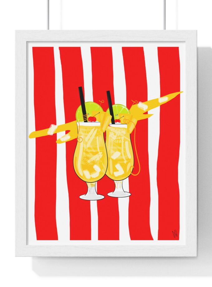 Pina Colada Poster, Framed