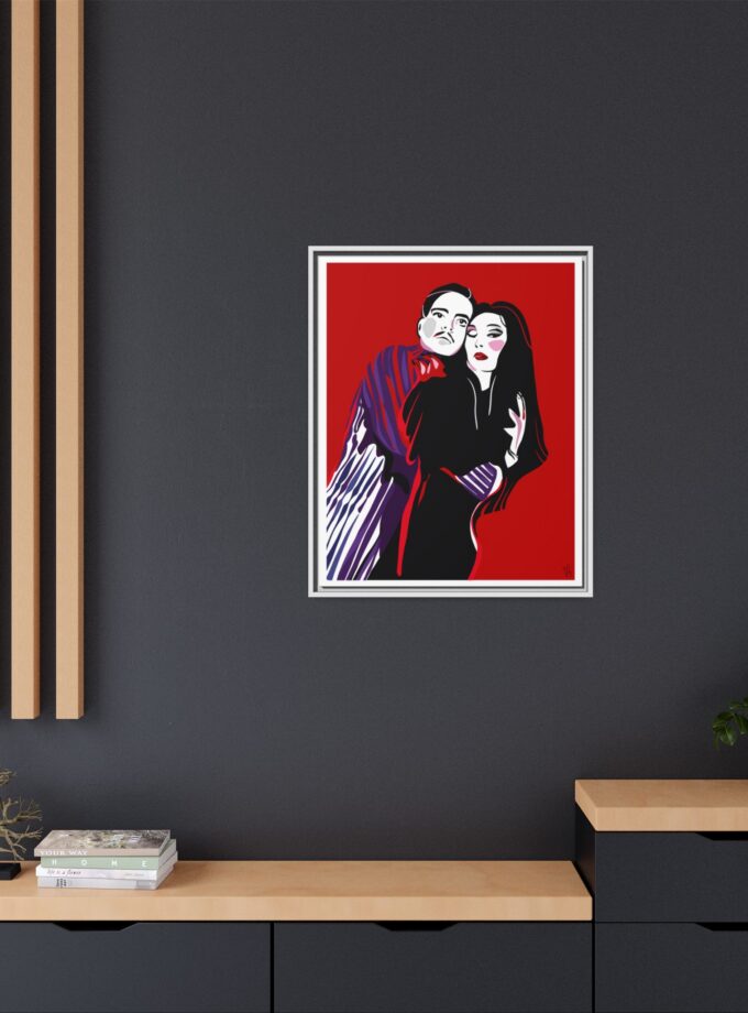 90' Bloody Halloween Canvas, Framed