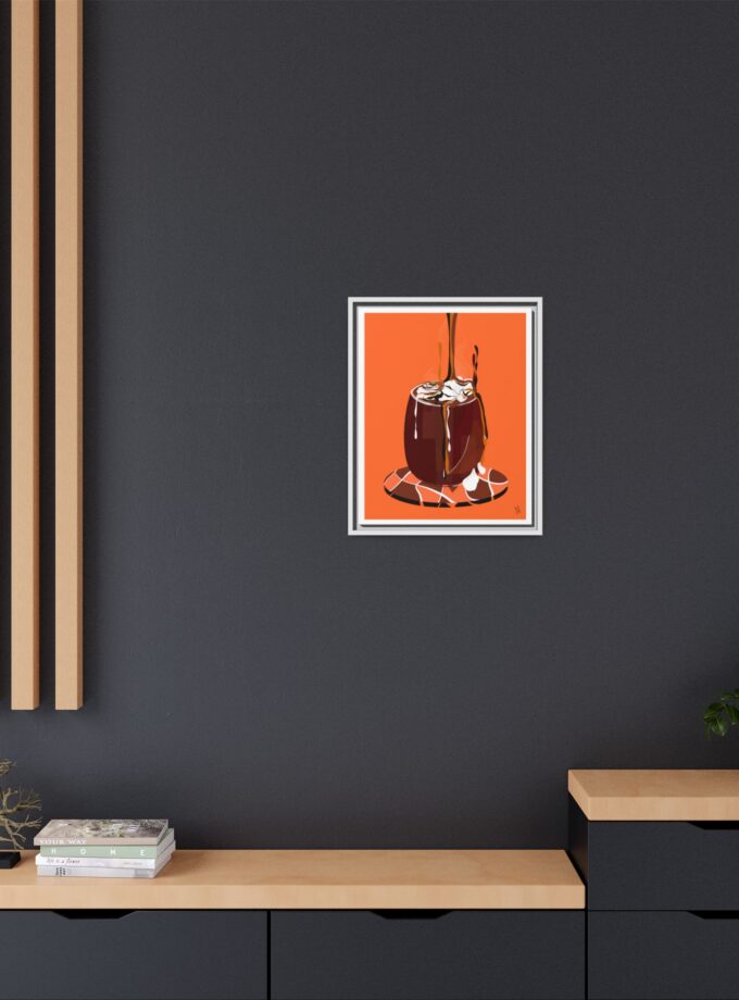Hot Chocolate Canvas, Framed