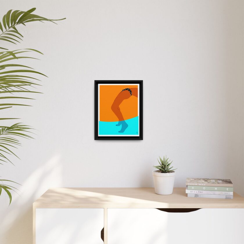 Pool Bridge Canvas, Framed - Image 3