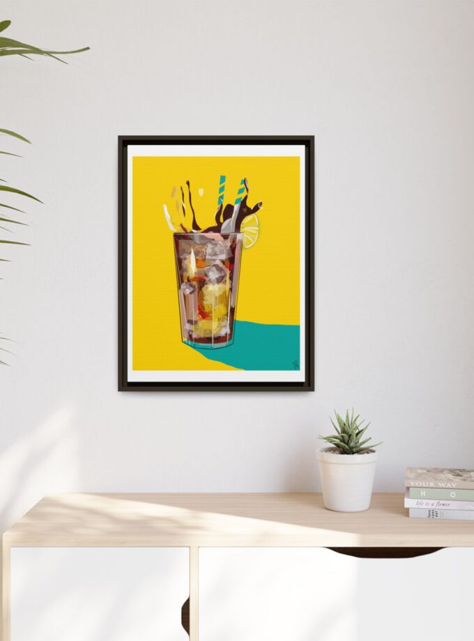 Splash Canvas, Framed