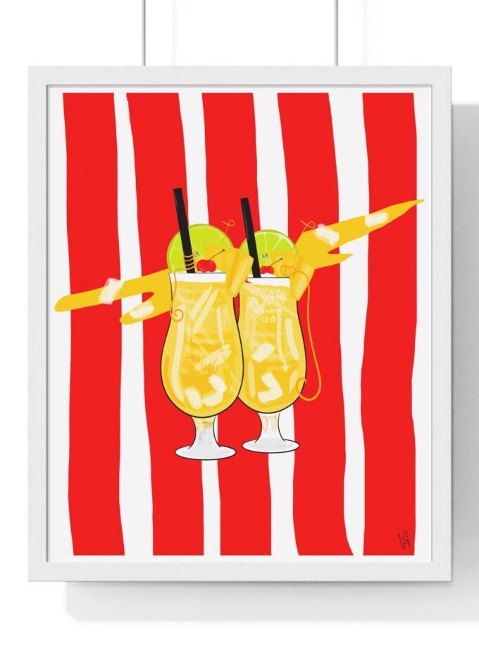 Pina Colada Poster, Framed