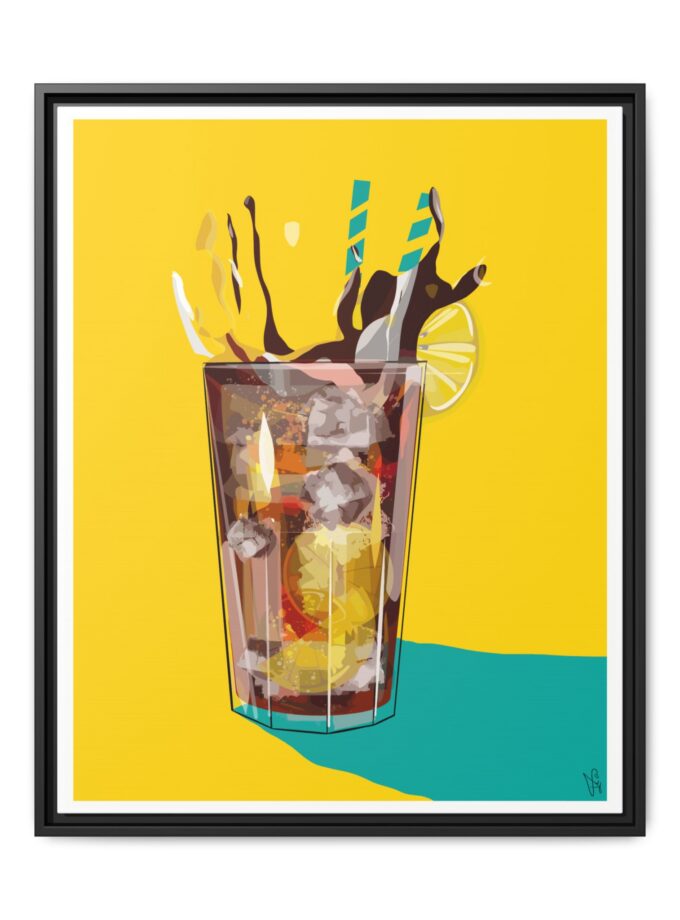 Splash Canvas, Framed