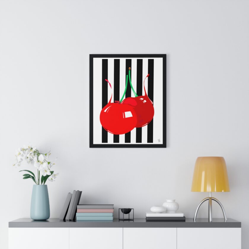 Cherries Poster, Framed - Image 20