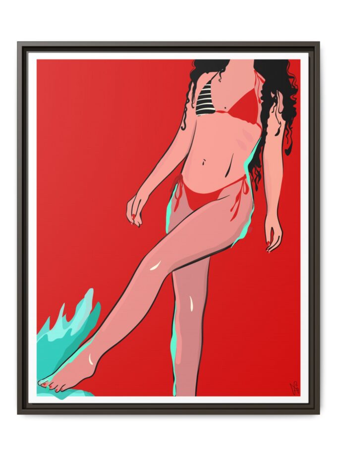 Budva Canvas, Framed