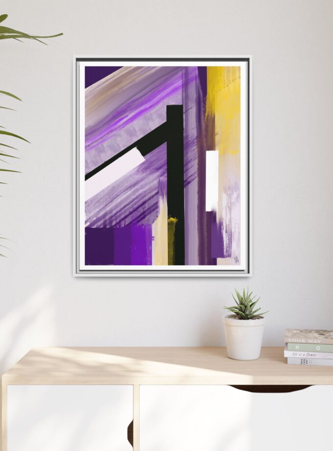 Lilac Canvas, Framed