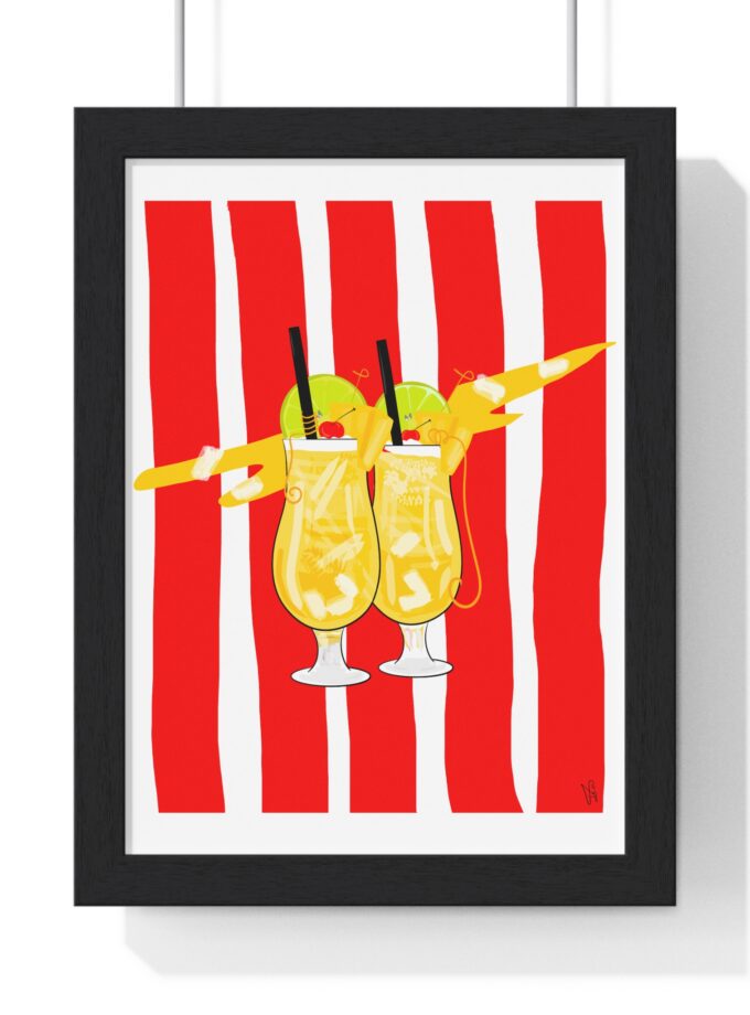 Pina Colada Poster, Framed