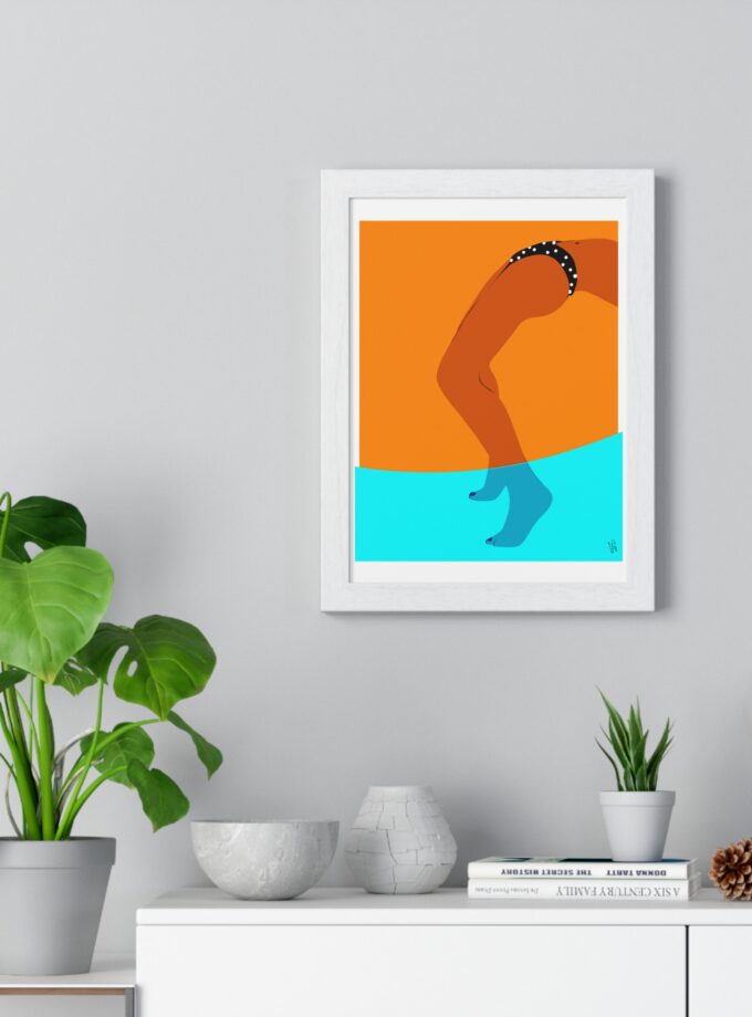Pool Bridge Poster, Framed