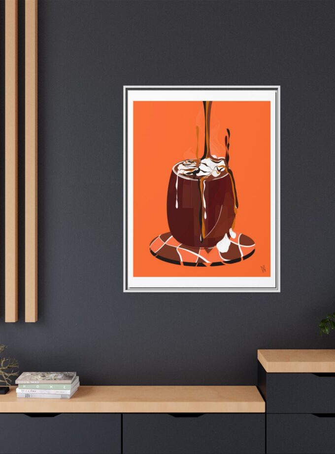 Hot Chocolate Canvas, Framed