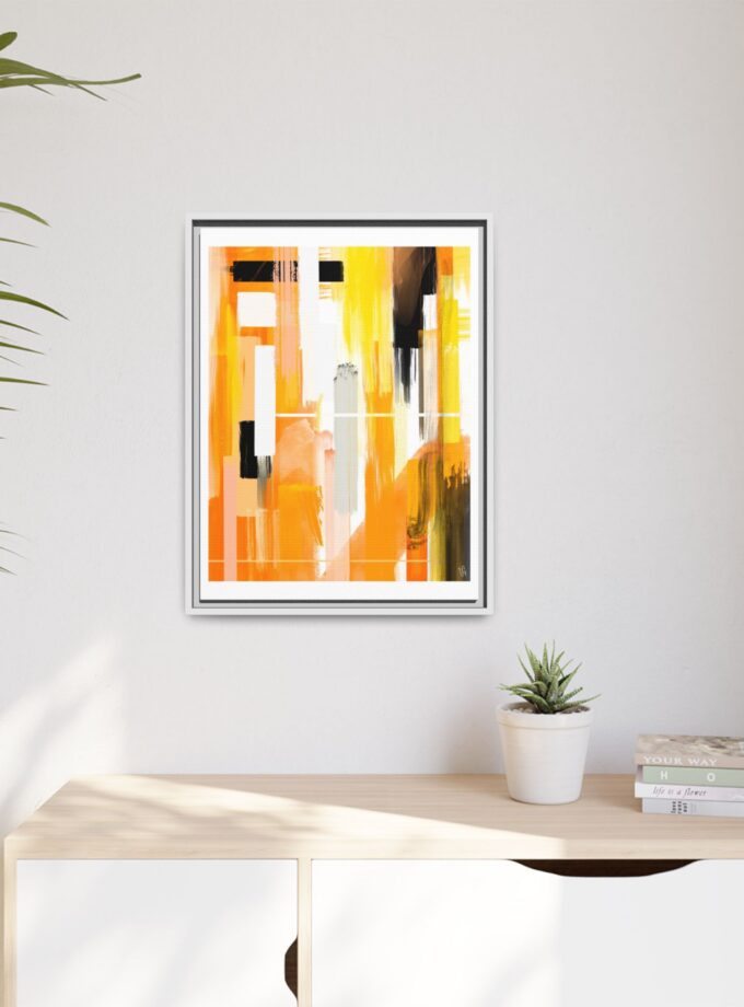 Liquid Gold Canvas, Framed