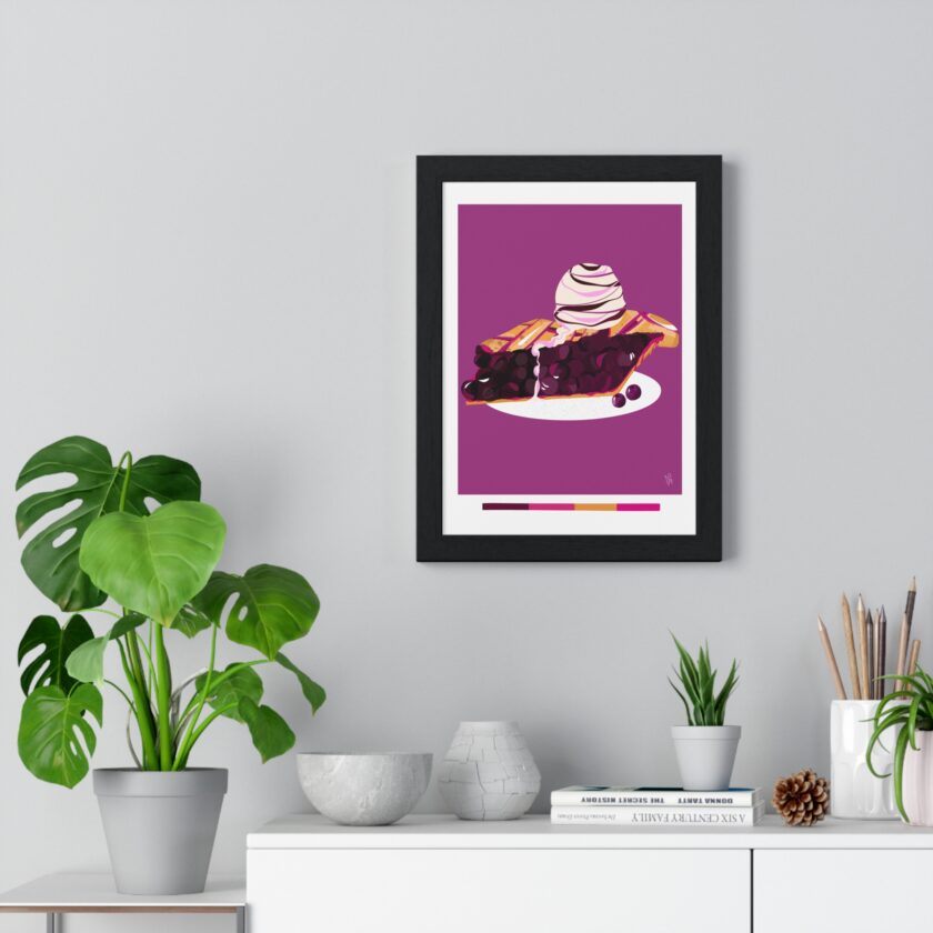 Blueberry Pie Poster, Framed - Image 14