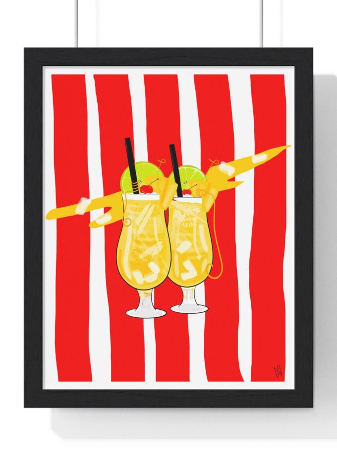 Pina Colada Poster, Framed