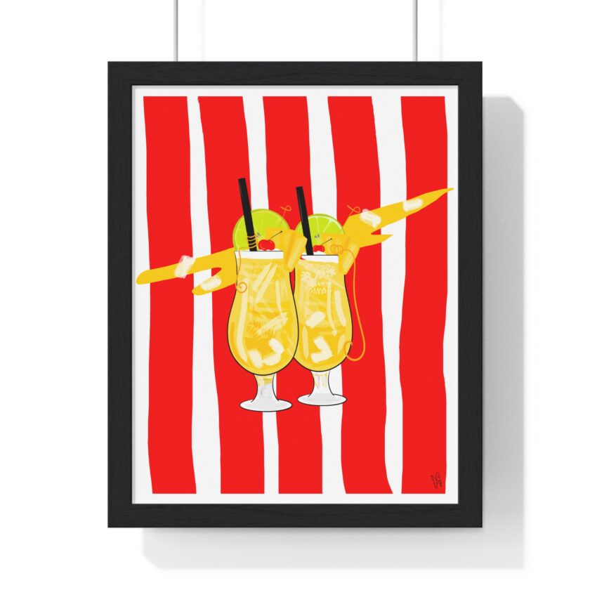 Pina Colada Poster, Framed