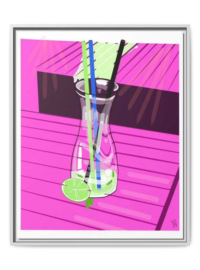 Mojito In Starigrad Canvas, Framed