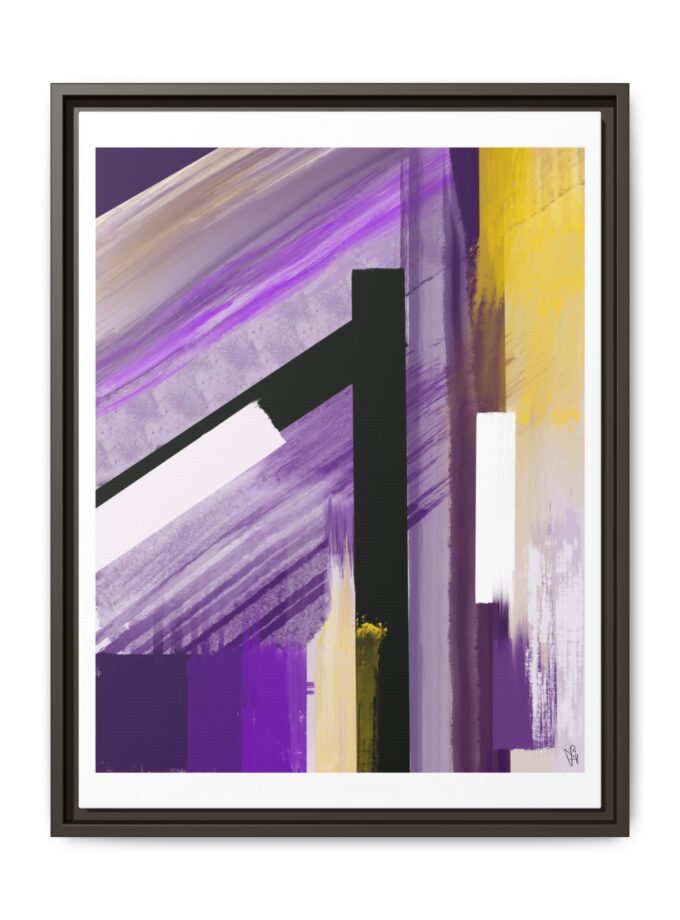 Lilac Canvas, Framed
