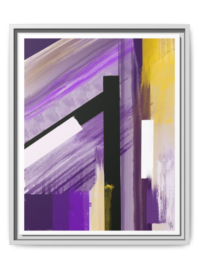 Lilac Canvas, Framed